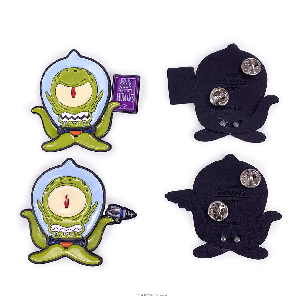 The Simpsons Treehouse of Horror 2.5" Enamel Pins 2-Pack Kang & Kodos